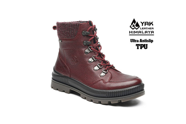 G Comfort Yak Leather Waterproof Ankle Laced Boot P-1216R